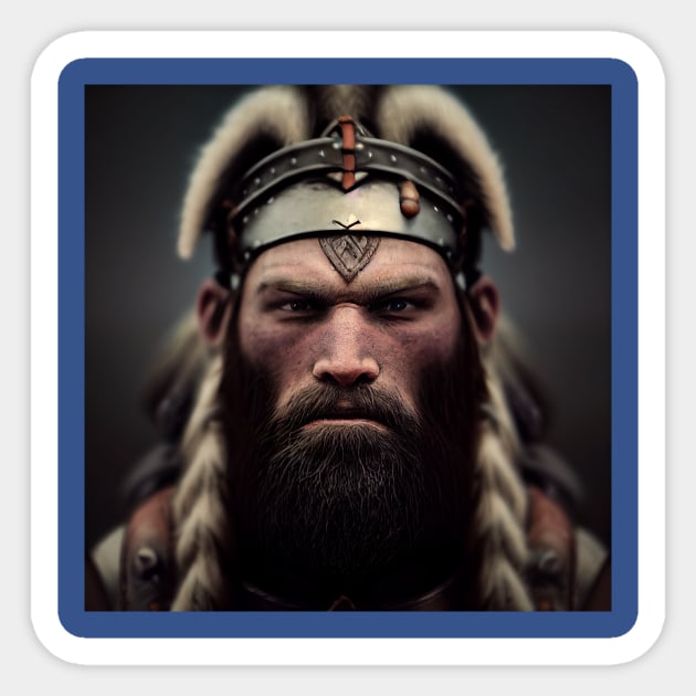 Viking Raider Sticker by Grassroots Green